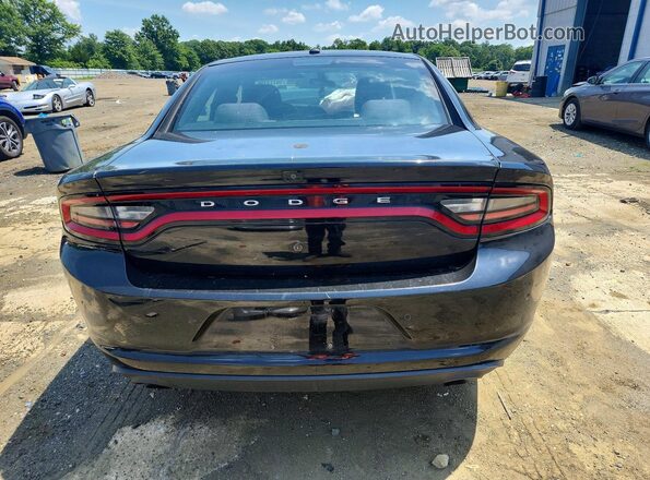 2C3CDXKT2KH555049 2019 DODGE CHARGER Black Rear view