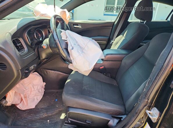 2C3CDXKT2KH555049 2019 DODGE CHARGER Black Front interior view