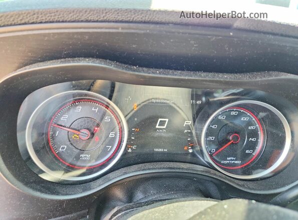 2C3CDXKT2KH555049 2019 DODGE CHARGER Black Instrument cluster view