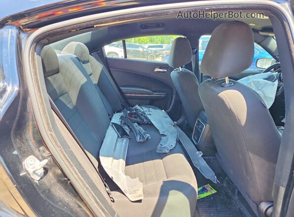 2C3CDXKT2KH555049 2019 DODGE CHARGER Black Rear seats view