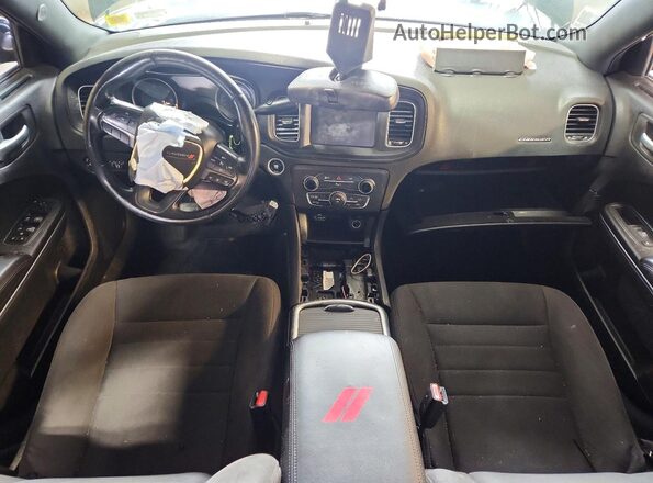 2C3CDXKT4GH282154 2016 DODGE CHARGER Black Widok deski rozdzielczej
