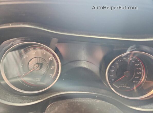 2C3CDXKT4GH282154 2016 DODGE CHARGER Black Widok zestawu wskaźników
