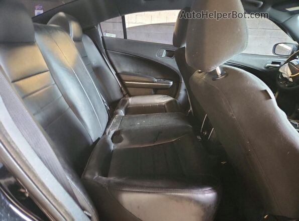 2C3CDXKT4GH282154 2016 DODGE CHARGER Black Widok tylnych siedzeń