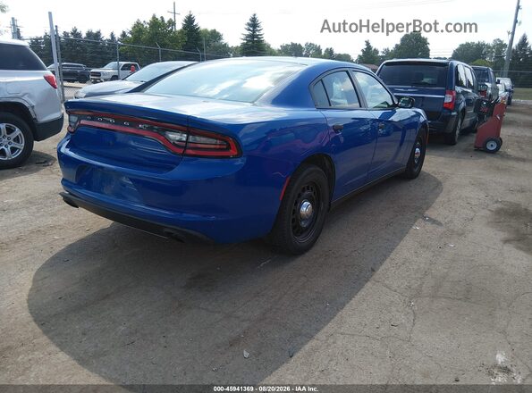 2C3CDXKT4HH579507 2017 DODGE CHARGER Синий Задняя правая четверть