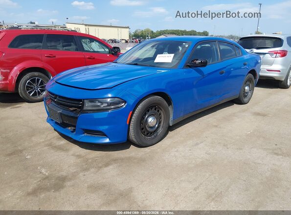 2C3CDXKT4HH579507 2017 DODGE CHARGER Синий Передняя левая четверть