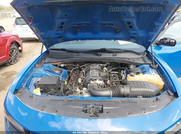 2C3CDXKT4HH579507 2017 DODGE CHARGER Синий Вид сзади