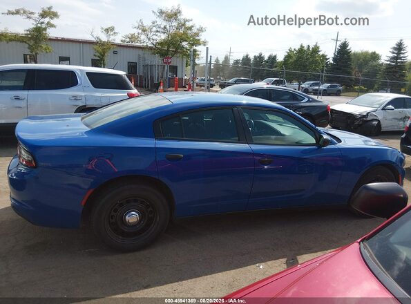 2C3CDXKT4HH579507 2017 DODGE CHARGER Синий Вид задней части салона