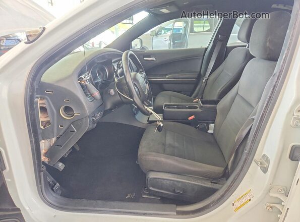 2C3CDXKT5KH647983 2019 DODGE CHARGER White წინა სალონის ხედი