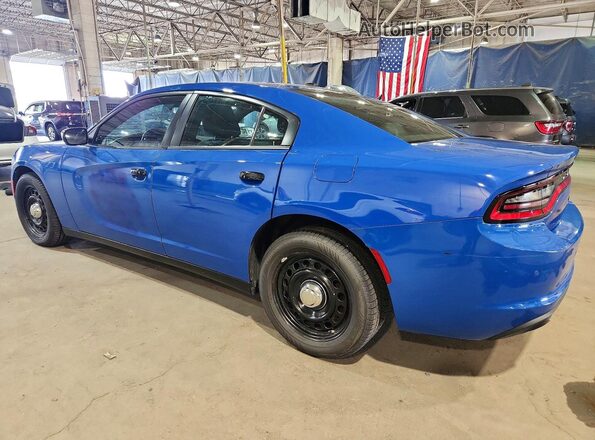 2C3CDXKT5KH676822 2019 DODGE CHARGER Blue Задня ліва чверть