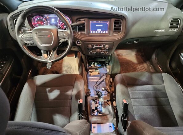 2C3CDXKT5KH676822 2019 DODGE CHARGER Blue Панорамний вид салону 360°