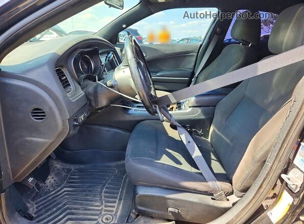 2C3CDXKT6KH539338 2019 DODGE CHARGER Black Front interior view