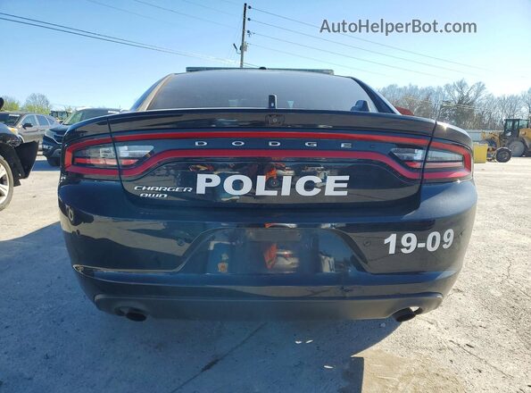 2C3CDXKT6KH726840 2019 DODGE CHARGER Black Rear view
