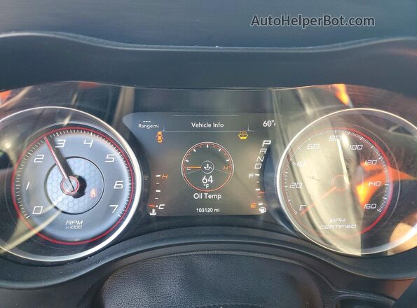 2C3CDXKT6KH726840 2019 DODGE CHARGER Black Instrument cluster view