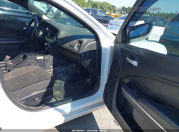 2C3CDXKTXJH301104 2018 DODGE CHARGER White Widok wnętrza z przodu