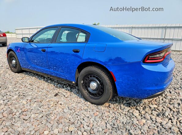 2C3CDXKTXLH186782 2020 DODGE CHARGER Blue უკანა მარცხენა