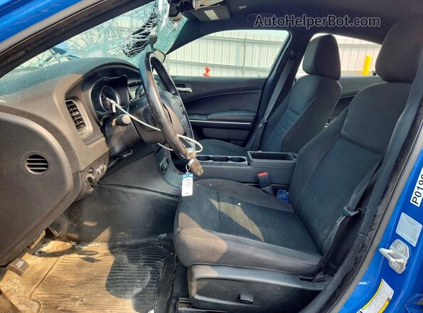 2C3CDXKTXLH186782 2020 DODGE CHARGER Blue წინა სალონის ხედი