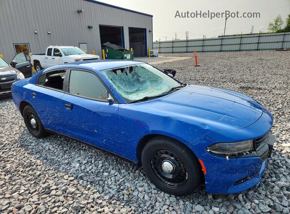 2C3CDXKTXLH186782 2020 DODGE CHARGER Blue წინა მარჯვენა