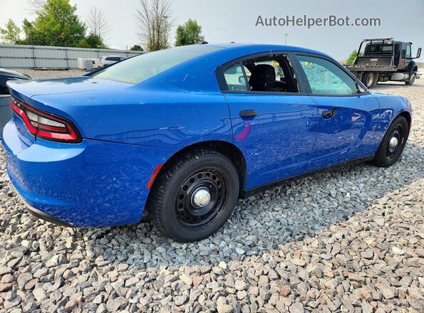 2C3CDXKTXLH186782 2020 DODGE CHARGER Blue უკანა მარჯვენა