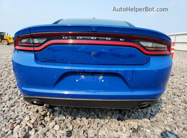 2C3CDXKTXLH186782 2020 DODGE CHARGER Blue უკანა ხედი