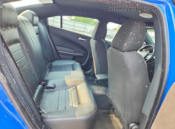 2C3CDXKTXLH186782 2020 DODGE CHARGER Blue უკანა სავარძლების ხედი