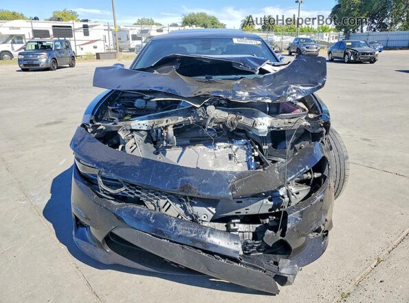 2C3CDXL90JH220423 2018 DODGE CHARGER Black წინა ხედი