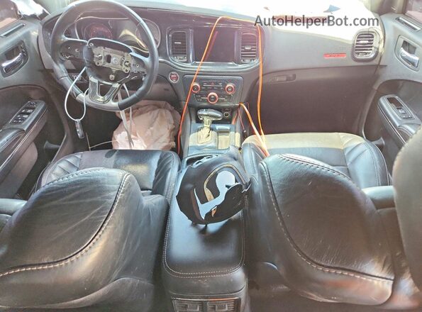 2C3CDXL90JH220423 2018 DODGE CHARGER Black წინა პანელის ხედი