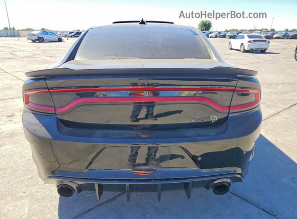 2C3CDXL90JH220423 2018 DODGE CHARGER Black უკანა ხედი