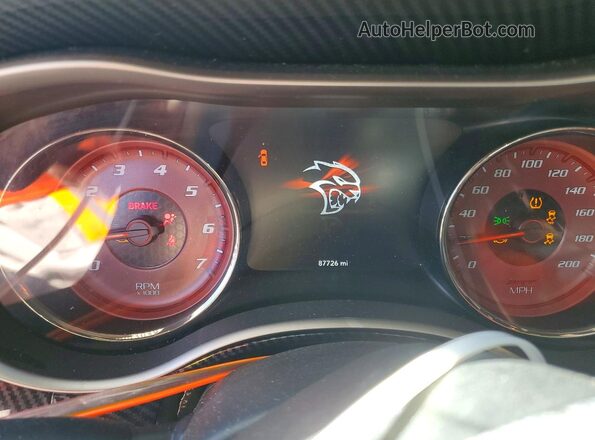 2C3CDXL90JH220423 2018 DODGE CHARGER Black ხელსაწყოთა პანელის ხედი