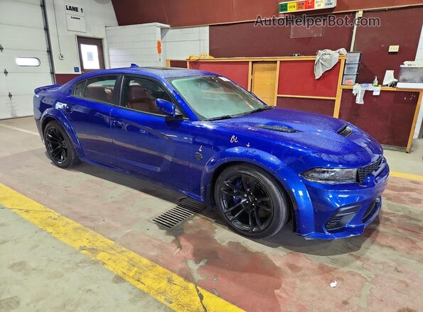 2C3CDXL90NH171083 2022 DODGE CHARGER Blue Delantero derecho