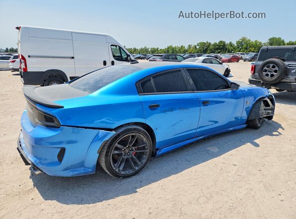 2C3CDXL91KH518660 2019 DODGE CHARGER Blue Հետևի տեսք