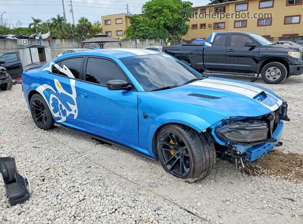 2C3CDXL91PH624937 2023 DODGE CHARGER Blue Передня права чверть
