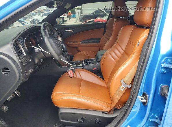 2C3CDXL91PH624937 2023 DODGE CHARGER Blue Вид салону спереду