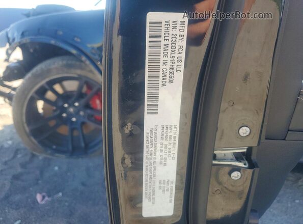 2C3CDXL91PH655508 2023 DODGE CHARGER Black ძრავის განყოფილების ხედი