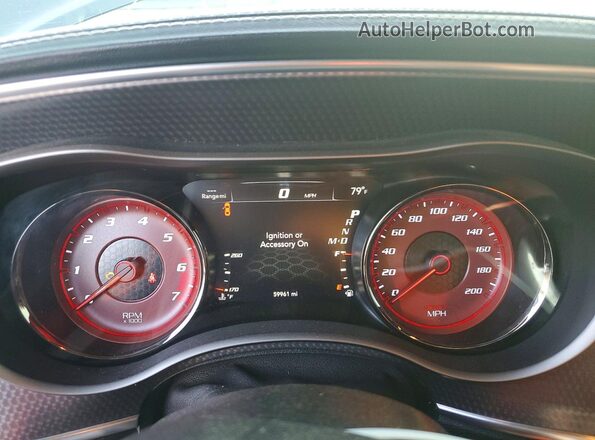2C3CDXL93KH588015 2019 DODGE CHARGER Gray Vista del cuadro de instrumentos