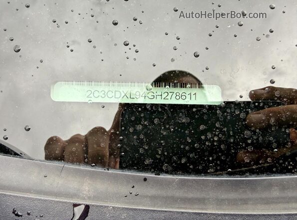 2C3CDXL94GH278611 2016 DODGE CHARGER Серый Вид задних сидений