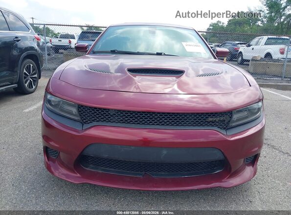 2C3CDXL94JH332271 2018 DODGE CHARGER Burgundy Вид задньої частини салону