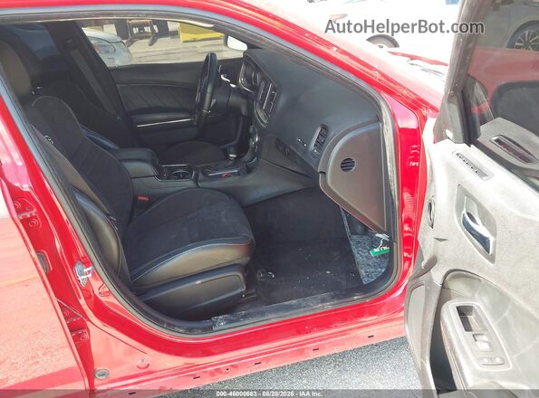 2C3CDXL95JH335129 2018 DODGE CHARGER Red Widok wnętrza z przodu