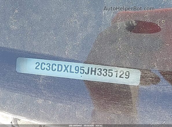 2C3CDXL95JH335129 2018 DODGE CHARGER Red Widok komory silnika