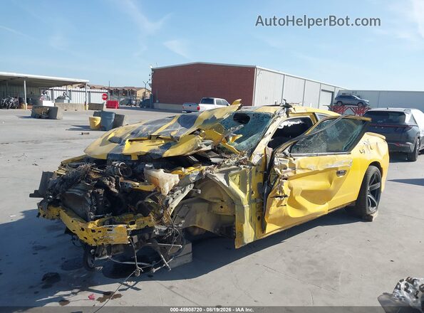 2C3CDXL96HH522826 2017 DODGE CHARGER Yellow წინა მარცხენა ხედი სამი მეოთხედიდან