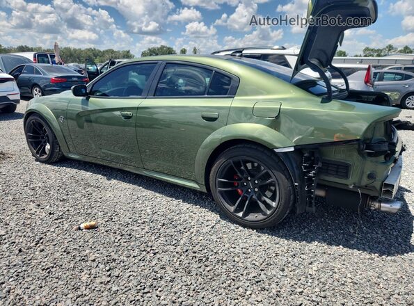 2C3CDXL97MH580468 2021 DODGE CHARGER Green Հետևի ձախ