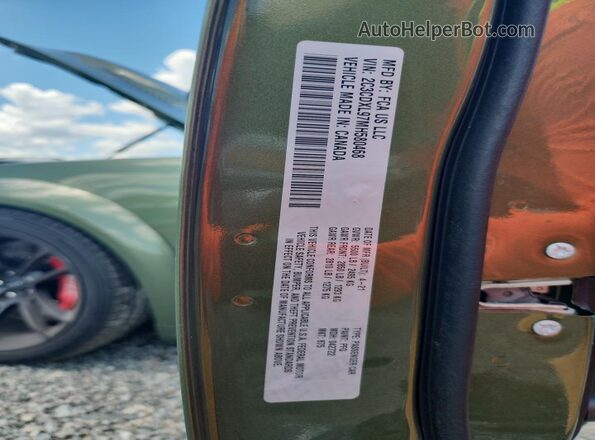 2C3CDXL97MH580468 2021 DODGE CHARGER Green Շարժիչի բաժամունքի տեսք