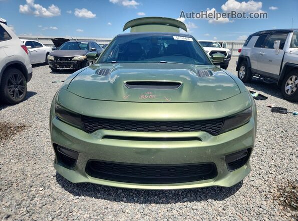 2C3CDXL97MH580468 2021 DODGE CHARGER Green Դիմացի տեսք