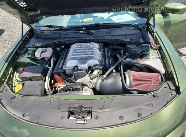 2C3CDXL97MH580468 2021 DODGE CHARGER Green Սալոնի հետևի տեսք