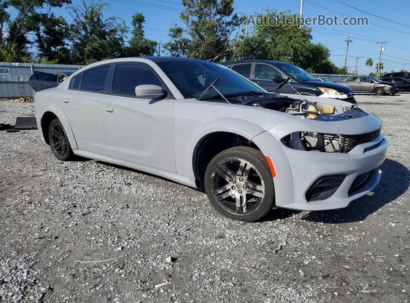 2C3CDXL97MH603070 2021 DODGE CHARGER Gray Delantero derecho