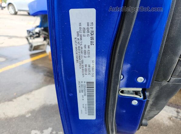 2C3CDXL98JH318566 2018 DODGE CHARGER Blue Vista de la etiqueta del VIN