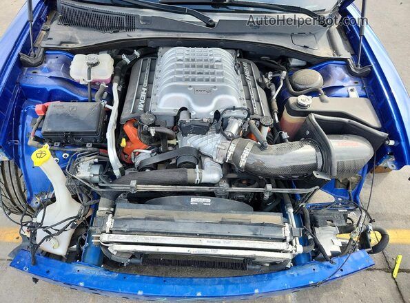 2C3CDXL98JH318566 2018 DODGE CHARGER Blue Vista interior trasera