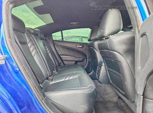 2C3CDXL98JH318566 2018 DODGE CHARGER Blue Vista de los asientos traseros