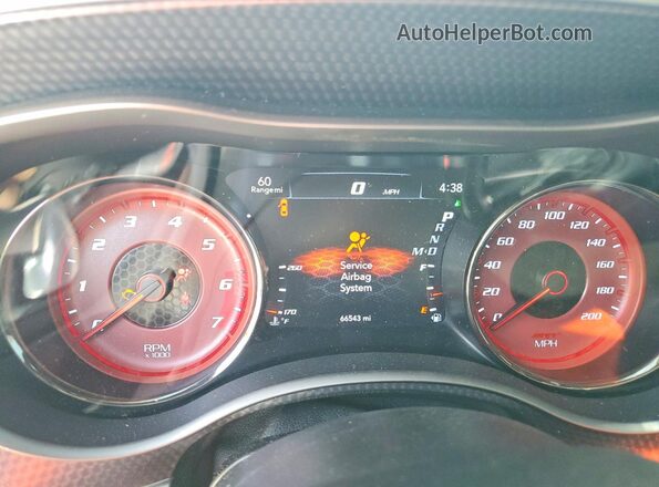 2C3CDXL99KH760645 2019 DODGE CHARGER Silver Вид щитка приладів