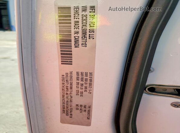 2C3CDXL9XMH577127 2021 DODGE CHARGER White Vista del compartimento del motor