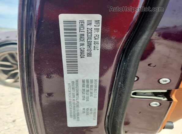 2C3CDXL9XNH101980 2022 DODGE CHARGER Purple Engine compartment view